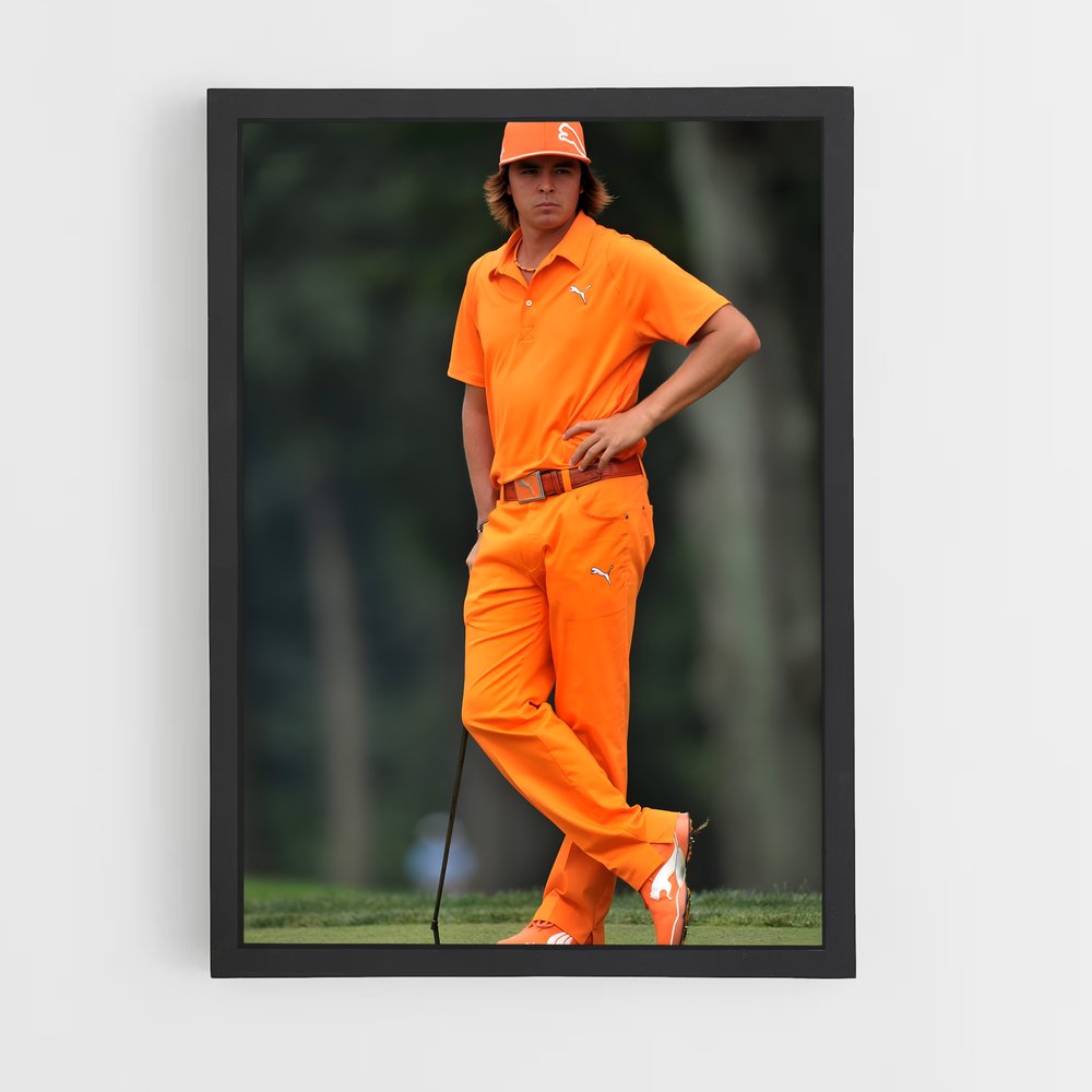 Poster Swing en Orange – affiche Golf (vue 2)